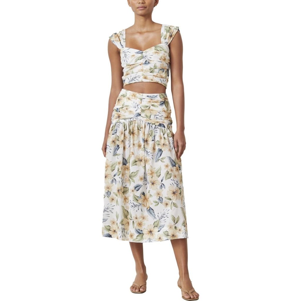 Bec + Bridge Fleurette Floral Crop Set Top/Skirt 6 M